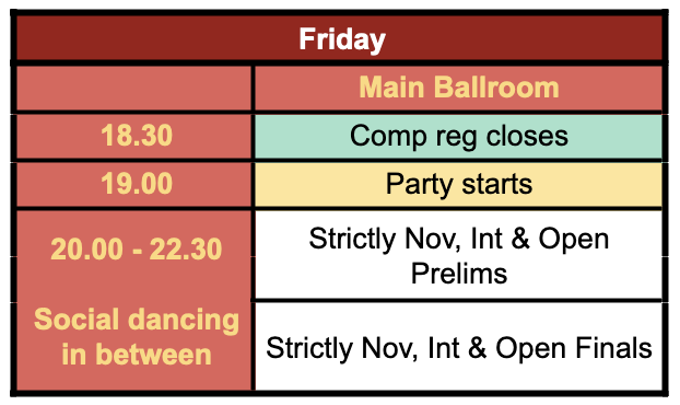 Strictly schedule